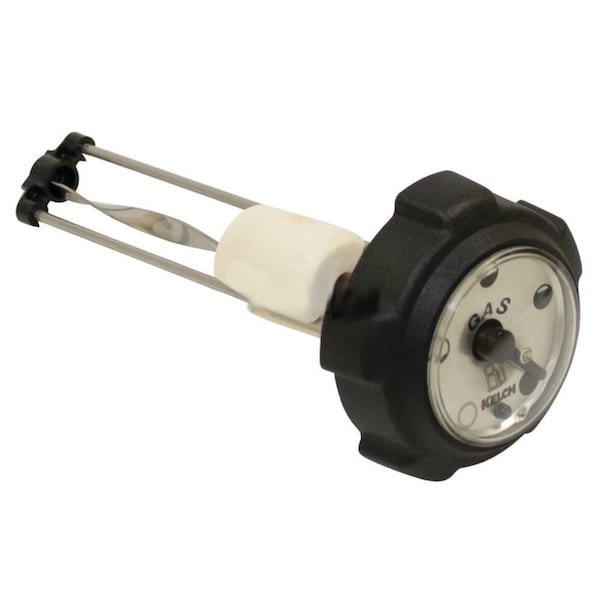 Aftermarket Fuel Gas Cap w/ Gauge Fits John Deere 300 312 314 316 317 400 Lawn Mowers AM3512 FSG80-0186 - main
